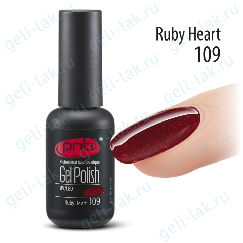 Гель-лак PNB 109 Ruby Heart цвет 109 