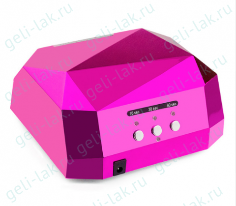 Фототерапия лампы УФ + LED 36w DIAMOND цвет Ярко-розовый  арт. Универсальный 36wUV + LED световой терапии машины 12wUV света комбинированный фонарь + 24wLED