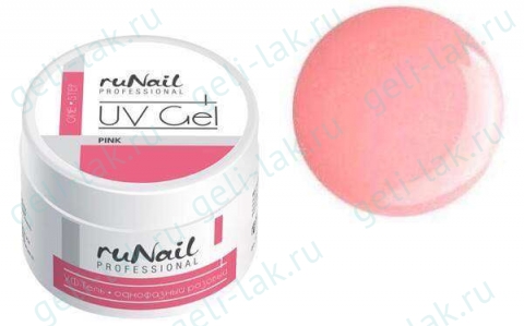 UV Гель для наращивания ruNail цвет розовый 