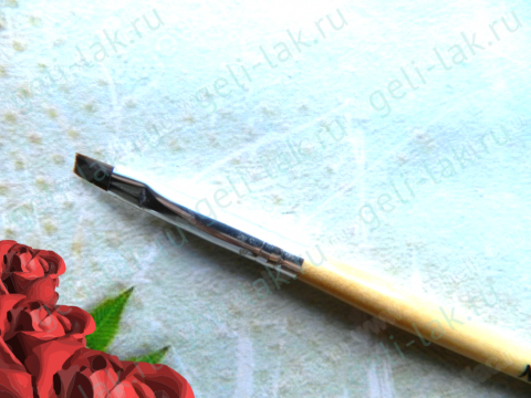 Кисточка цвет с деревянной ручкой  арт. № 6