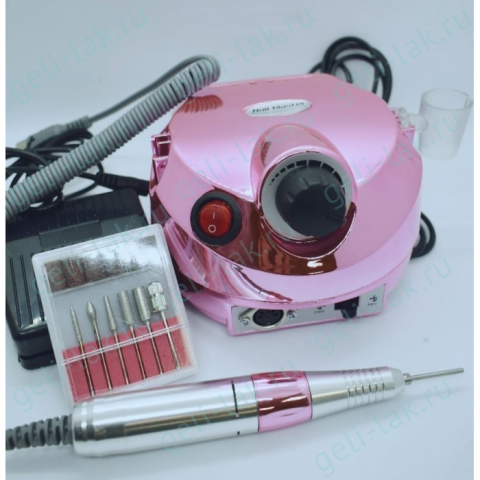 Аппарат для маникюра DM-202 nail master (розовый c голографией) цвет Серый 
