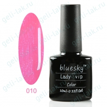 Shellac BLUESKY Lady Vip  цвет 010#  арт. Насыщенный пурпурно-розовый с перламутром Lady vip